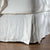 White French Linen Bed Valance