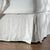 White French Linen Bed Valance