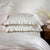 White Ruffled French Linen Duvet Cover