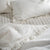 White Ruffled Linen/Cotton Blend Pillowcases