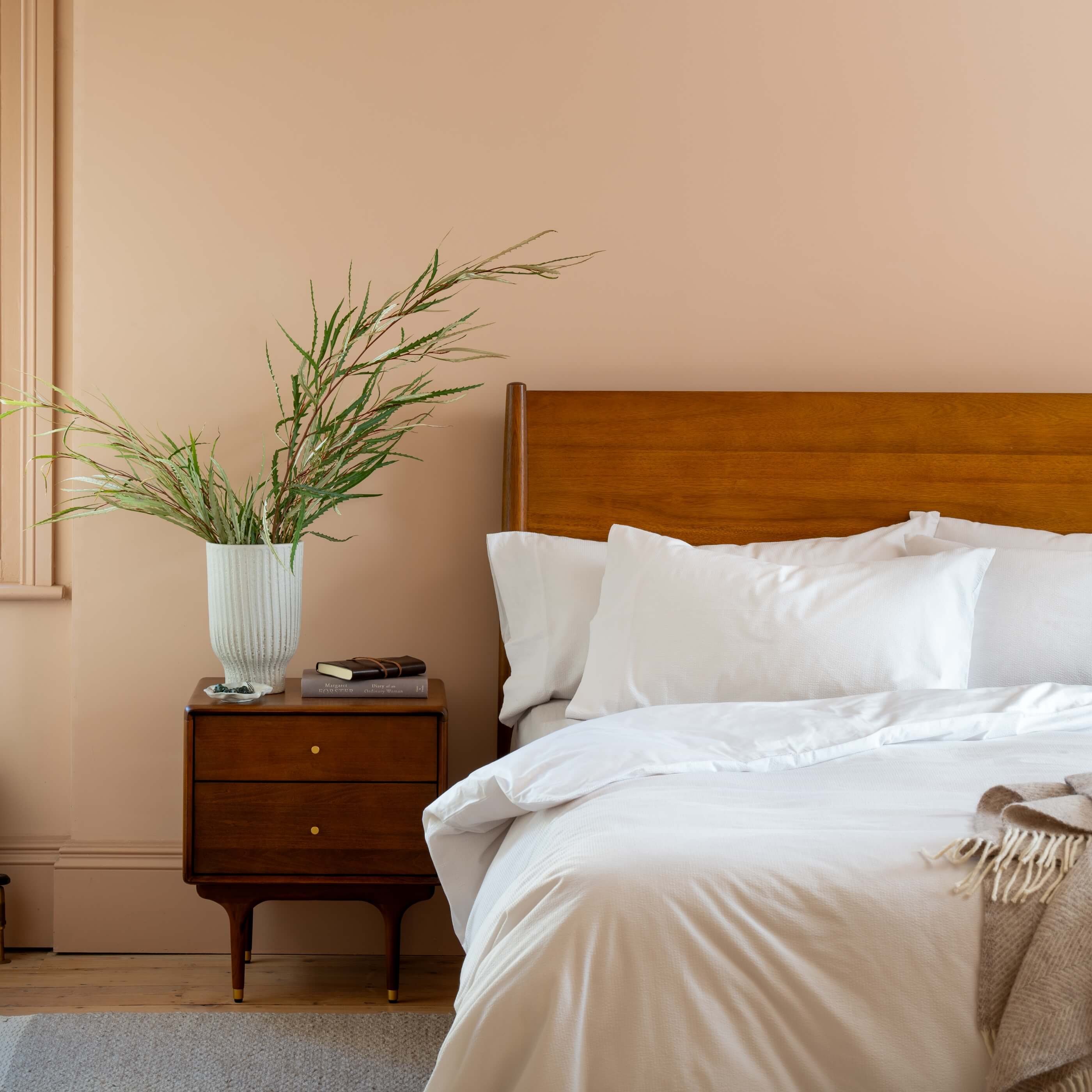 White Seersucker Stripe Pillowcase Pair