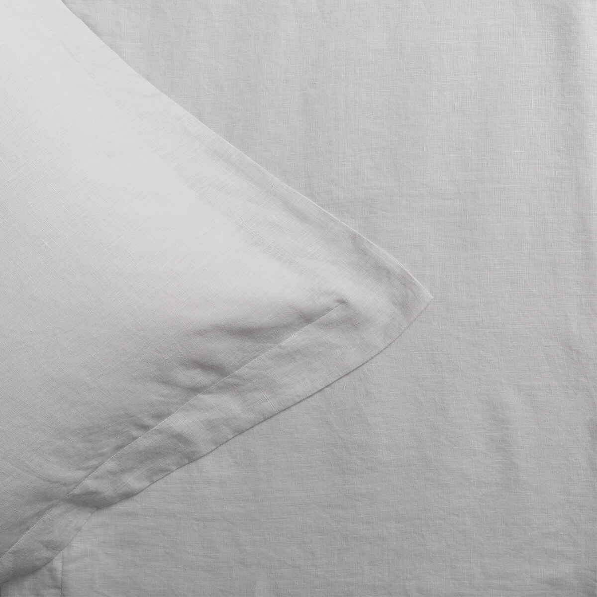 Natural French Linen Standard Oxford Pillowcase Pair
