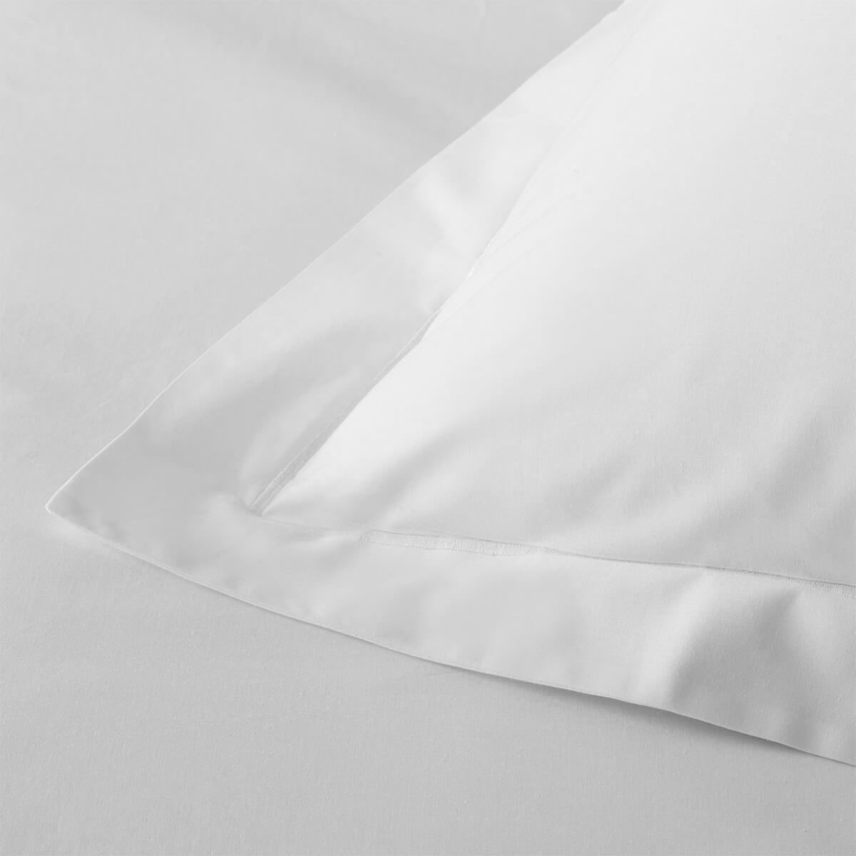 White 200 Thread Count Egyptian Cotton Euro Small Oxford Pillowcase Pair