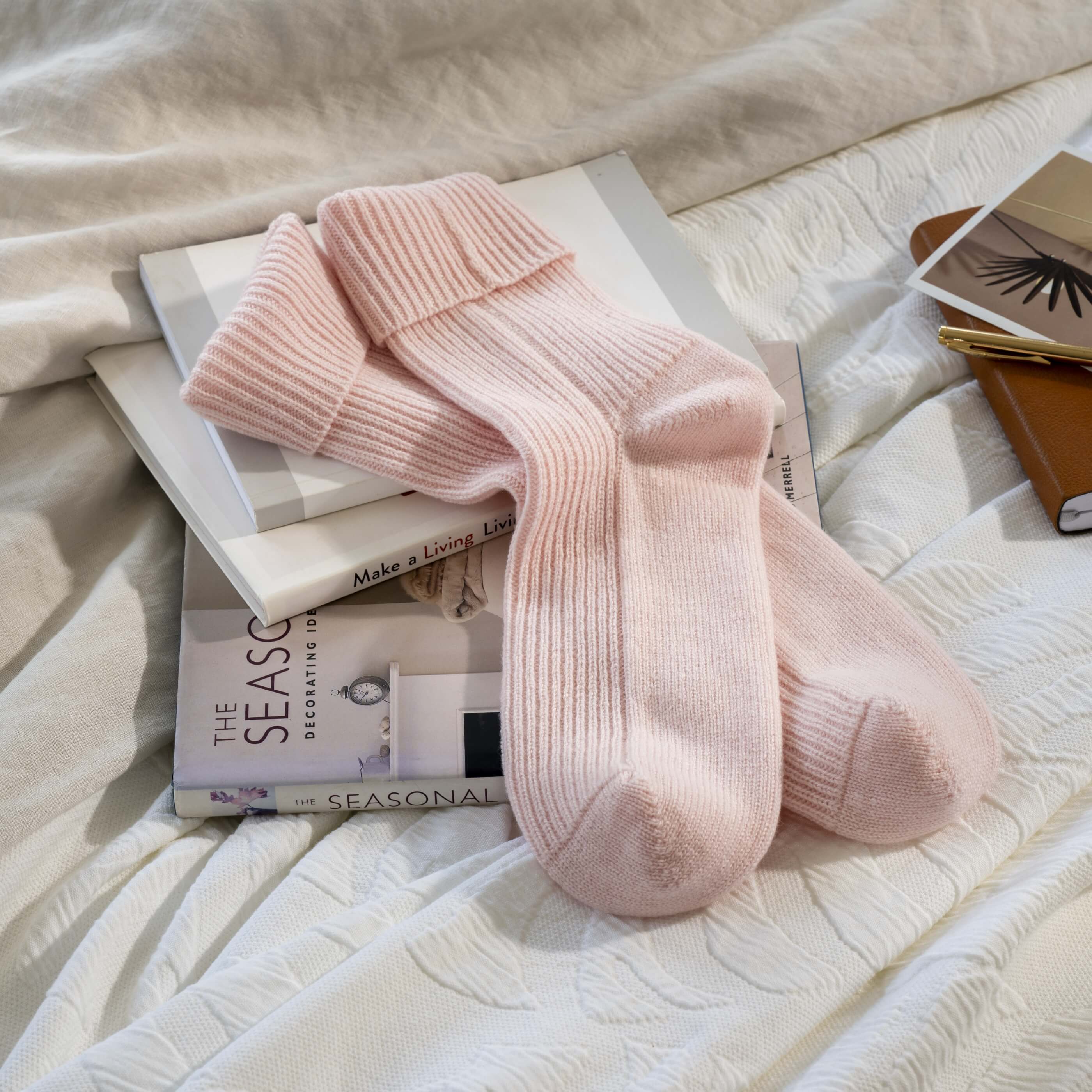 Pure Cashmere Bed Socks Soak Sleep