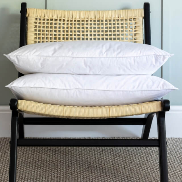 Duck Feather & Down Standard Pillow Pair - Medium