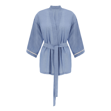 Chambray Short Robe - Size L