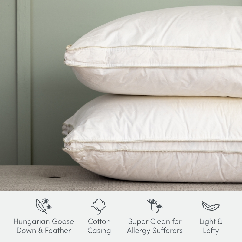90% Hungarian Goose Down Pillows