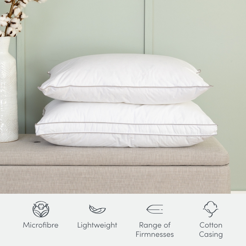 Soft As Down Microfibre Pillows
