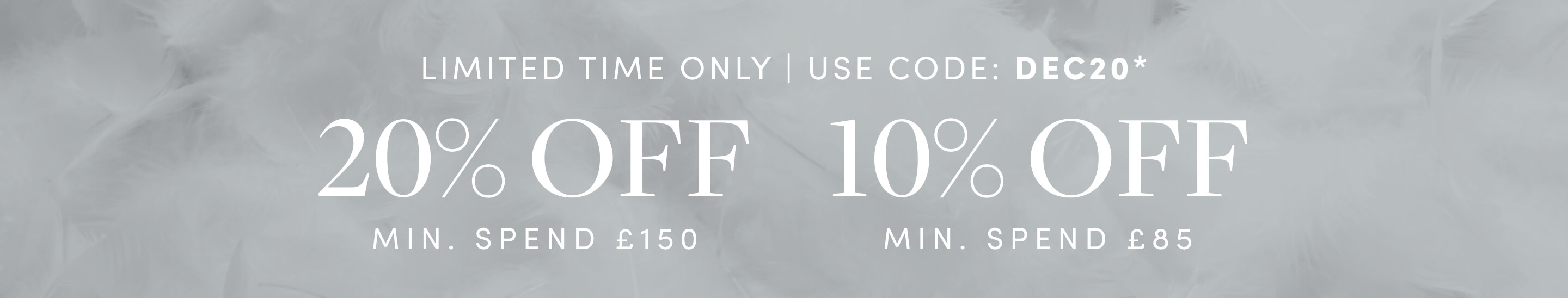 DEC20 up to 20% Off