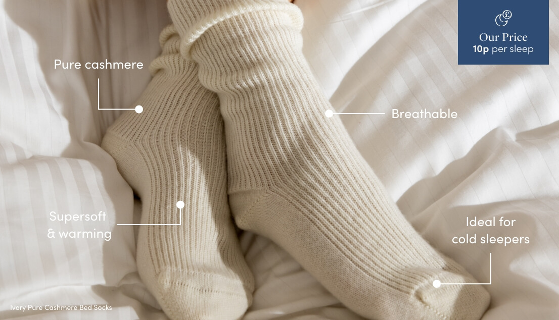 Pure Cashmere Bed Socks