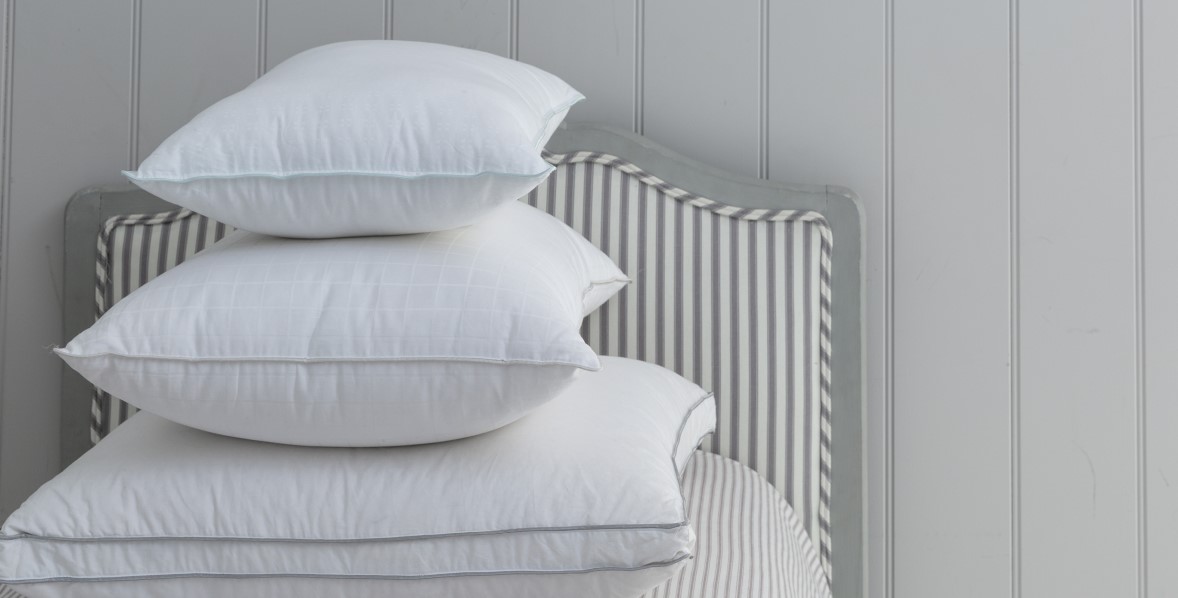 3 Soak&Sleep pillows stacked on top of each other 