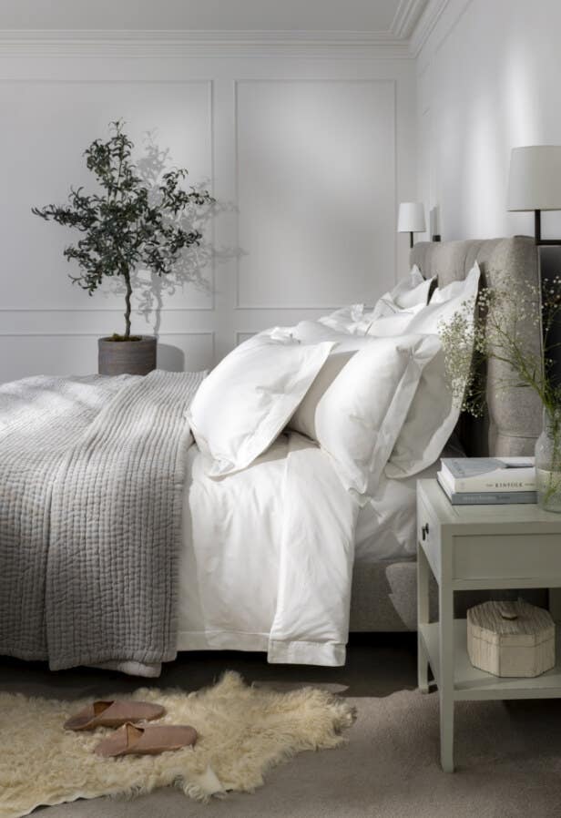 Light Grey 600 Thread Count Egyptian Cotton Bed Linen